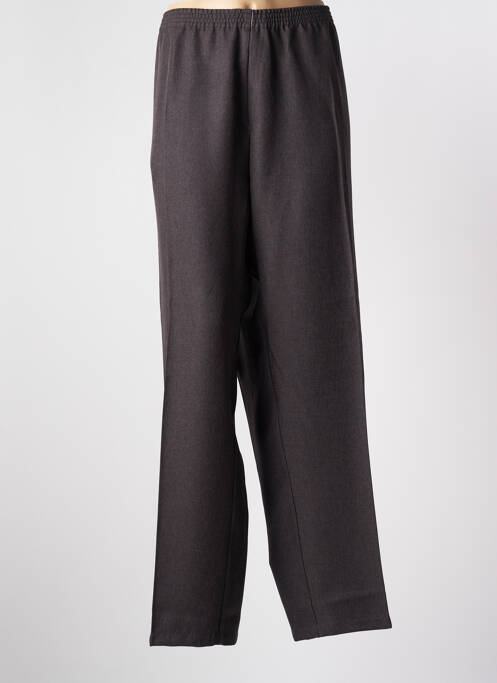 Pantalon droit taille élastique taille normale marron PIERRE D'ARLANC femme