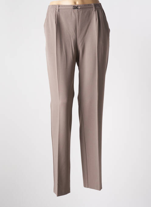 Pantalon droit marron BRANDTEX pour femme