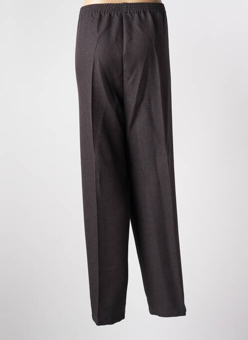 Pantalon droit marron PIERRE D'ARLANC pour femme