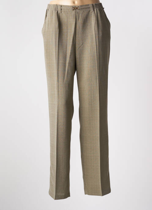 Pantalon droit vert BRANDTEX pour femme