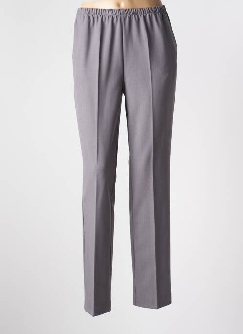 Pantalon slim gris BRANDTEX pour femme