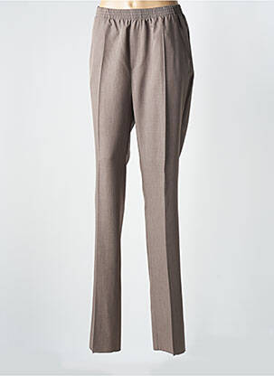 Pantalon slim taille haute taille haute marron LUIGI MORINI femme