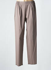 Pantalon droit marron GEVANA pour femme seconde vue