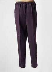 Pantalon droit violet GEVANA pour femme seconde vue