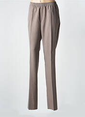 Pantalon slim marron LUIGI MORINI pour femme seconde vue
