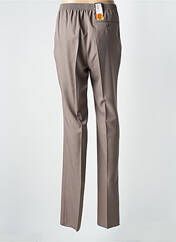 Pantalon slim marron LUIGI MORINI pour femme seconde vue