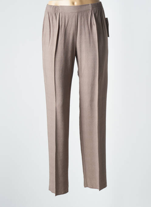 Pantalon droit marron GEVANA pour femme