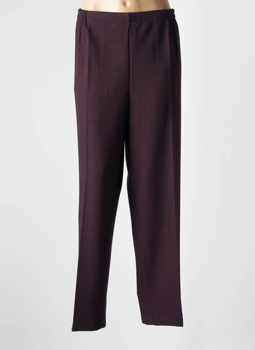 Pantalon droit rouge GEVANA pour femme