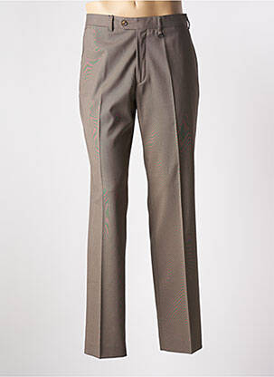 Pantalon droit stretch taille normale marron LCDN homme