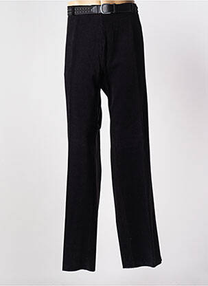 Pantalon droit stretch taille normale noir LUIGI MORINI homme