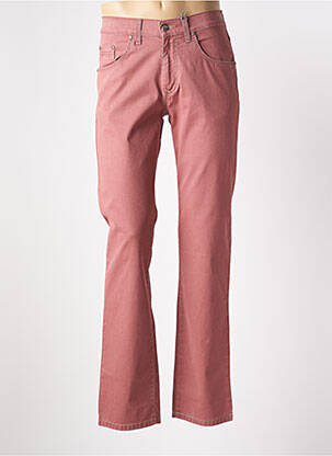 Pantalon droit stretch taille normale rose PIONEER homme