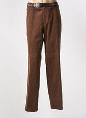 Pantalon chino marron LUIGI MORINI pour homme seconde vue