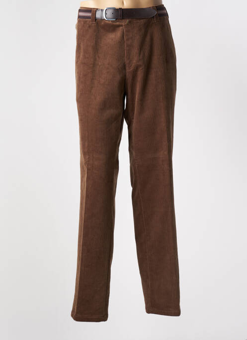 Pantalon chino marron LUIGI MORINI pour homme