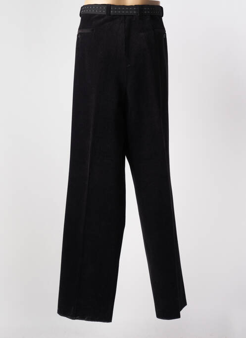 Pantalon droit noir LUIGI MORINI pour homme