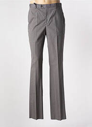 Pantalon slim fermeture zippée sous rabat boutonné noir PIERRE D'ARLANC homme