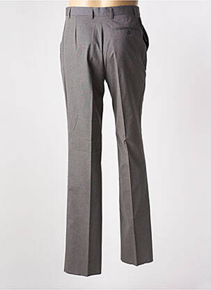 Pantalon slim fermeture zippée sous rabat boutonné noir PIERRE D'ARLANC homme
