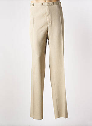 Pantalon droit coupe droite beige PIERRE D'ARLANC homme