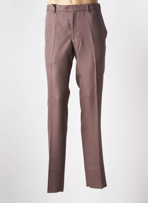 Pantalon droit marron PIERRE D'ARLANC pour homme