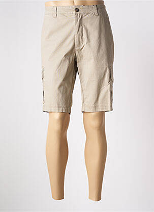 Bermuda coupe droite beige CAMBRIDGE homme
