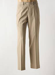 Pantalon droit stretch taille normale beige LCDN homme