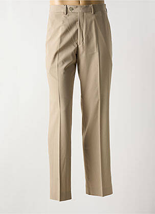 Pantalon droit stretch taille normale beige LCDN homme