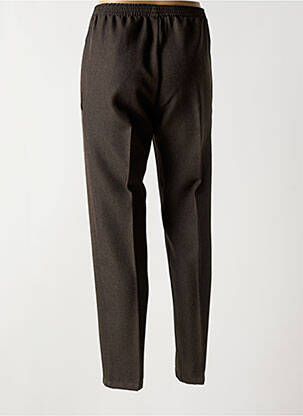 Pantalon droit taille haute taille haute vert PIERRE D'ARLANC femme