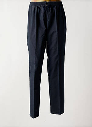 Pantalon droit taille haute taille haute bleu PIERRE D'ARLANC femme