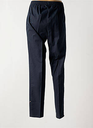 Pantalon droit taille haute taille haute bleu PIERRE D'ARLANC femme
