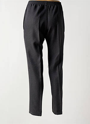 Pantalon droit taille haute taille haute gris PIERRE D'ARLANC femme