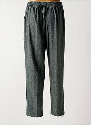 Pantalon droit stretch taille haute vert PLURIELLES femme