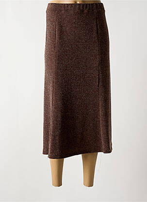 Jupe longue taille haute marron NAYAT femme