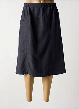 Jupe mi-longue stretch gris PLURIELLES femme
