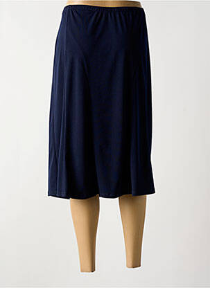 Jupe mi-longue taille haute bleu NAYAT femme