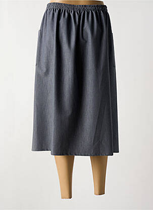 Jupe mi-longue coupe évasée gris PLURIELLES femme