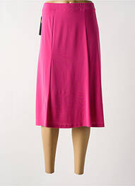 Jupe mi-longue taille haute rose NAYAT femme