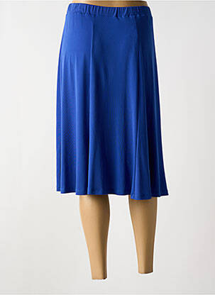 Jupe mi-longue taille haute bleu NAYAT femme