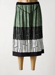 Jupe mi-longue vert OMC pour femme seconde vue