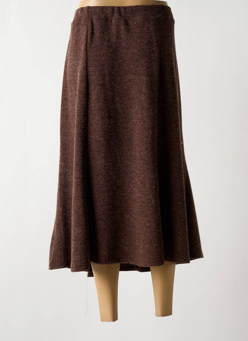 Jupe longue marron NAYAT pour femme