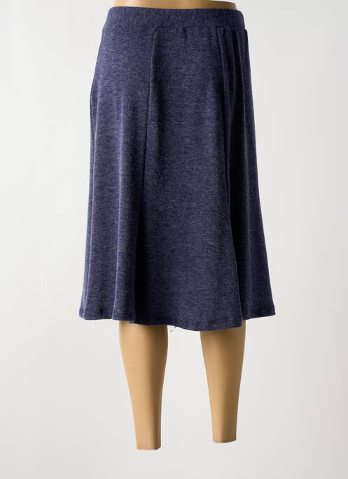 Jupe mi-longue bleu NAYAT pour femme