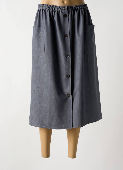 Jupe mi-longue gris PLURIELLES pour femme