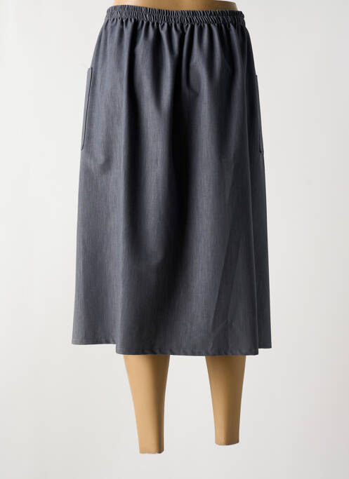 Jupe mi-longue gris PLURIELLES pour femme