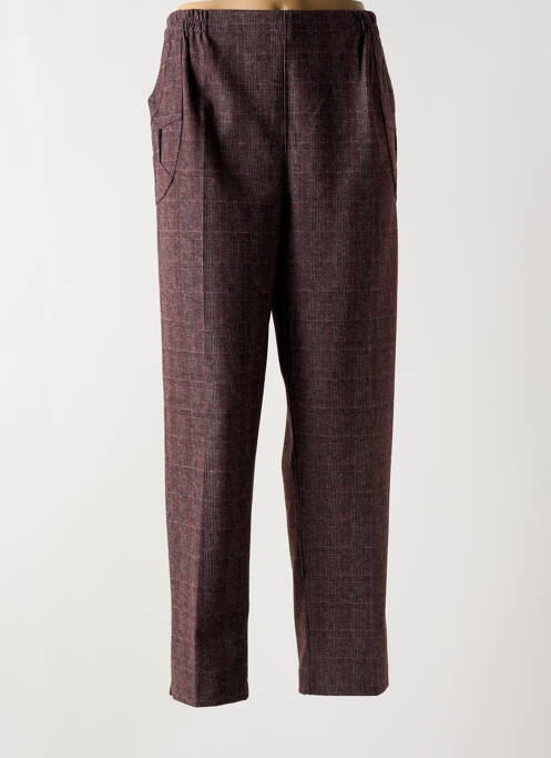 Pantalon droit violet PLURIELLES pour femme