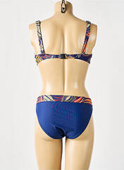 Maillot de bain 2 pièces bleu LAGON BLEU pour femme seconde vue