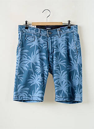 Bermuda stretch taille normale bleu PIONEER homme