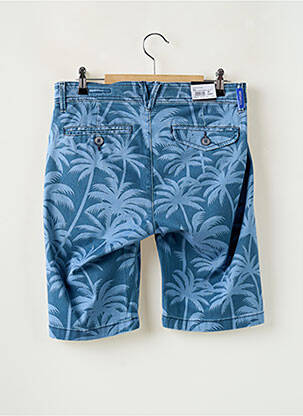 Bermuda stretch taille normale bleu PIONEER homme