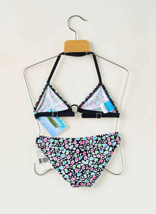 Maillot de bain 2 pièces noir LAGON BLEU pour fille