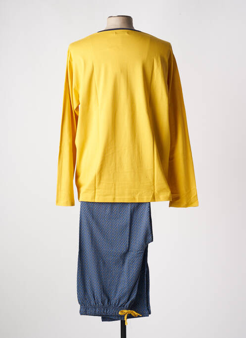 Pyjama col rond jaune CHRISTIAN CANE homme