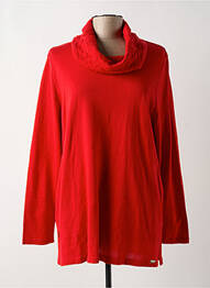 Pull manches longues manches longues rouge CHALOU femme