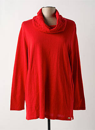 Pull manches longues manches longues rouge CHALOU femme