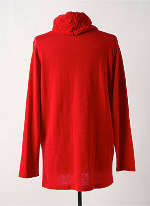 Pull coupe droite manches longues rouge CHALOU femme